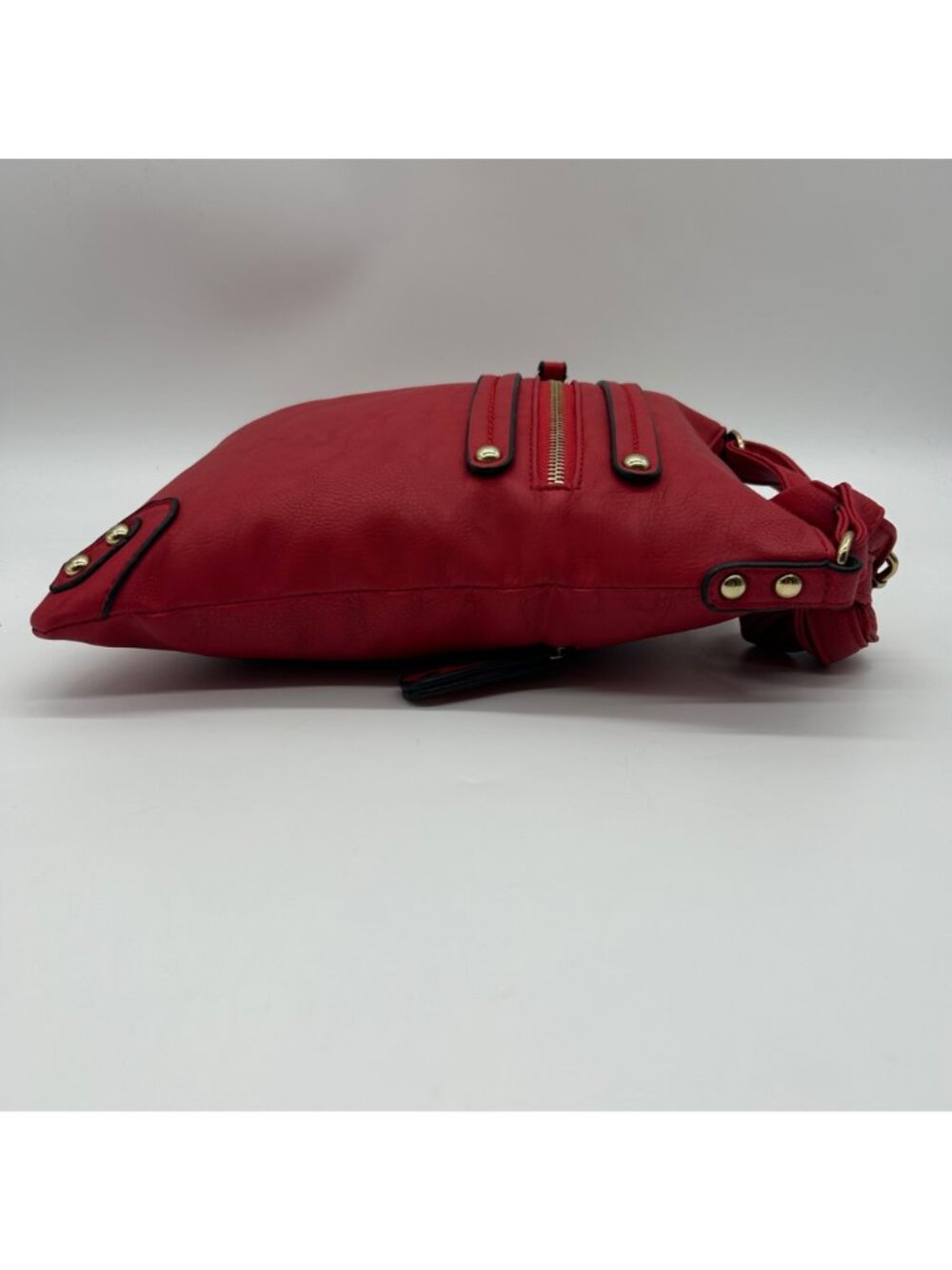 Scarleton Red Leather Large Shoulder Bag - Picture 4 of 10